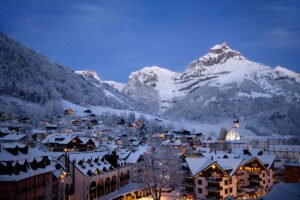 Dorf, Abend, Nacht, Weihnachten; Village, Evening, Night, Christmas;